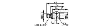 Czujnik indukcyjny IGB3012-ANKG/US-104 (IGS239) - IFM