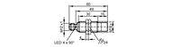 Czujnik indukcyjny IGK3015-BPKG/K1/US-104 (IGS278) - IFM
