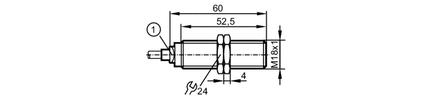 Czujnik indukcyjny IGK3008BBPKG/2M/PUR (IGS304) - IFM