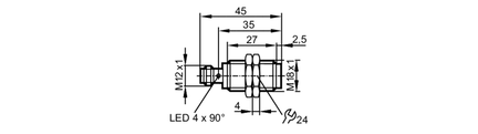 Czujnik indukcyjny IGB4010QCPKG/US-104 (IGS340) - IFM