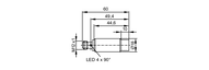 Czujnik indukcyjny IGGC012-ASKG/2LED/V4A/US-104 (IGT211) - IFM