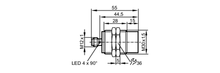 Czujnik indukcyjny IIB3015-BPKG/US-104 (II5430) - IFM