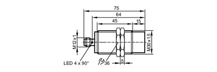 Czujnik indukcyjny IIA3015-APKG/V4A/US-104 (II5857) - IFM
