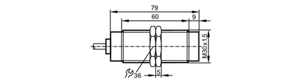 Czujnik indukcyjny wysokotemperaturowy IIA3015ZBPKG/5M/SH (II5930) - IFM