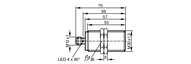 Czujnik indukcyjny analogowy z IO-Link IIK4010A1PKG/IO/US (II5986) - IFM
