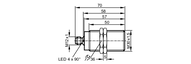 Metalowy czujnik indukcyjny IIK3012BBPKG/AM/SC/US-104 (IIR200) - IFM