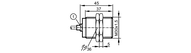 Metalowy czujnik indukcyjny IIB3015BBPKG/AM/SC/2M/PUR (IIR212) - IFM