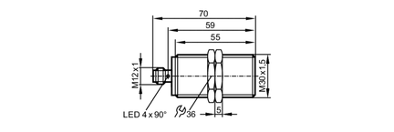 Czujnik indukcyjny IIK3010-BPKG/V4A/US-104 (IIS214) - IFM