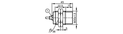 Czujnik indukcyjny IIB3022-ANKG/2M/PUR (IIS245) - IFM