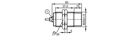 Czujnik indukcyjny IIK3022-APKG/2M/PUR (IIS263) - IFM