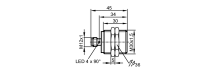 Czujnik indukcyjny IIB3015BBPKG/K1/US-104 (IIS269) - IFM