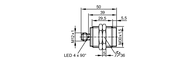 Metalowy czujnik indukcyjny IIB3018QBPKG/AM/P/US-104 (IIT245) - IFM