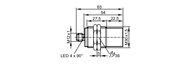 Metalowy czujnik indukcyjny IIK3025-BPKG/AM/P/US-104 (IIT246) - IFM
