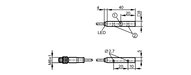 Czujnik indukcyjny ILA3002-BPKG/MITTIG/0,31M/ASRT (IL5025) - IFM