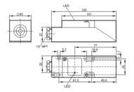 Czujnik indukcyjny IME2015BFBOA/NPT/RT (IM0020) - IFM