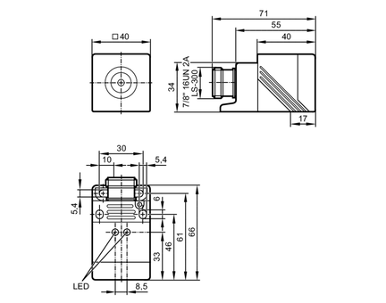 Czujnik indukcyjny IMC2020BARKA/LS-300BL RT (IM0056) - IFM