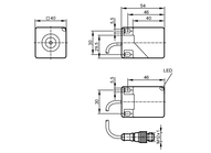 Czujnik indukcyjny IMC2015-BRKG/UP/0,8M/ZH/US (IM5137) - IFM