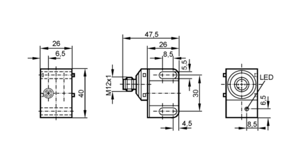 Czujnik podwójny indukcyjny dla zaworów IND3004-BPKG/US-100-KPS/A2 (IN5280) - IFM