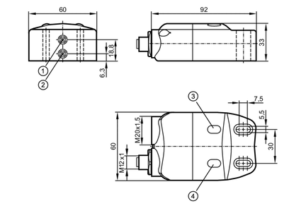Czujnik indukcyjny INE3004DBPKG/SOCKET M12 (IN5410) - IFM