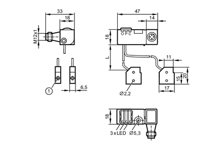 Czujnik indukcyjny INS3002DBPKG/US-100-YPS/S6A/10 (IN5457) - IFM