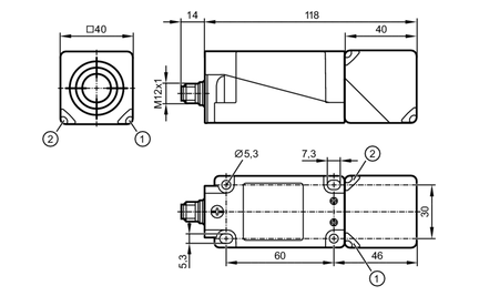 Czujnik indukcyjny IVE3020UBPKG/US (IV5060) - IFM
