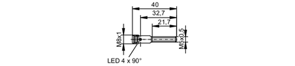 Czujnik indukcyjny IYB30,8-BPKG/V2A/AS-514 RT (IY5036) - IFM