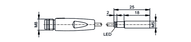 Czujnik indukcyjny IYB30,8-BPKG/V2A/0,3M/AS-610 (IY5047) - IFM