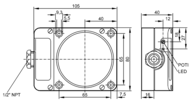 Czujnik pojemnościowy KDE2060-FBOA/NI/NPT  RT (KD0024) - IFM