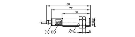 Czujnik pojemnościowy KG-3080NFPKGS2T/10M (KG5070) - IFM