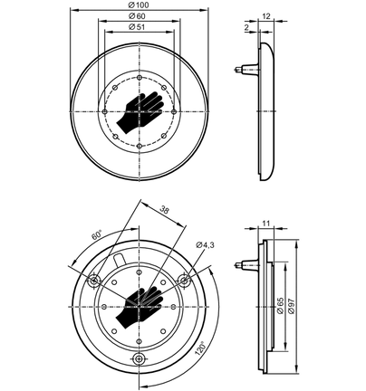 Czujnik dotykowy pojemnościowy KTRSHMK-RBPKG/AM/AS/0,3M (KT5006) - IFM
