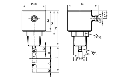 Czujnik do ciągłego pomiaru poziomu (radar z falowodem) LR0000--BN34AQPKG/US (LR7320) - IFM