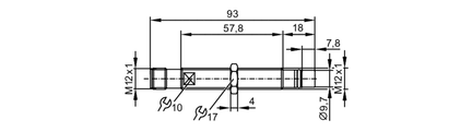 Odporny na cisnienie czujnik położenia tłoka do cylindrów hydraulicznych MFA3002BBPKG/B/AM/500/US (MFH200) - IFM