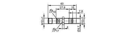 Odporny na cisnienie czujnik położenia tłoka do cylindrów hydraulicznych MFB3002BAPKG/B/AM/500/US (MFH204) - IFM