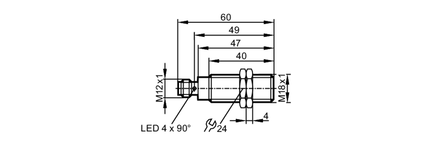 Metalowy czujnik magnetyczny MGK3070-ANKG/AM/G/US (MGS205) - IFM