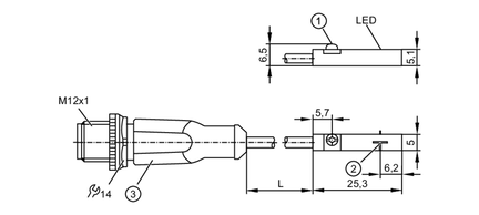 Czujnik położenia tłoka z rowkiem T MKT3028BBPKG/G/0,3M/ZH/US (MK5108) - IFM