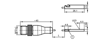 Czujnik położenia tłoka z celką GMR MKC3028BBPKG/G/0,3M/ZH/US (MK5314) - IFM