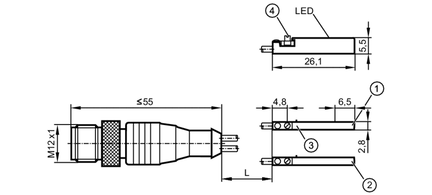 Czujnik położenia tłoka do rowka typu C MKC3020BBPKG/A/0,3/ZH/US/2X (MK5351) - IFM
