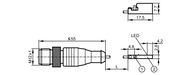 Czujnik położenia tłoka do rowka typu C MKC3028-ANKG/G/0,3M/ZH/US (MK5372) - IFM