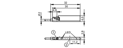 Czujnik położenia tłoka z IO-Link MKC3028BFRKG/H/IO/0,3M/ZH/ASR (MK5802) - IFM