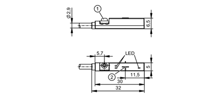 Czujnik położenia tłoka z IO-Link MKT4028BFRKG/H/6,0M/IO/ZH (MK5909) - IFM