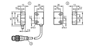 Czujnik z kodowaniem magnetycznym MN14005-AKOG/0.1m/-H/US (MN203S) - IFM