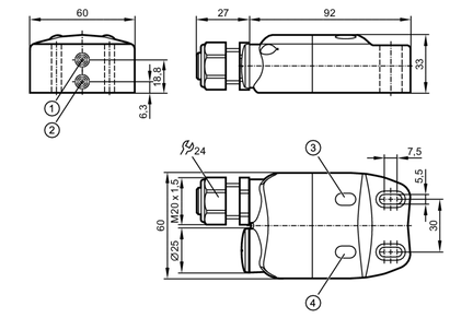 Czujnik indukcyjny INE2004DN/1D/1G/2G (NN506A) - IFM
