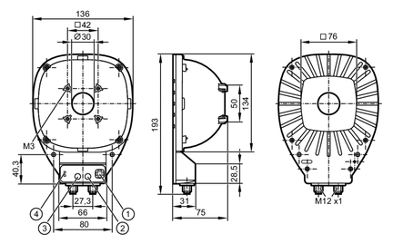 Oświetlacze zewnętrzne dome Light 80 wH IR/ US (O2D930) - IFM
