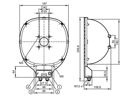 Oświetlacze zewnętrzne dome Light 130 CY RD/ US (O2D933) - IFM