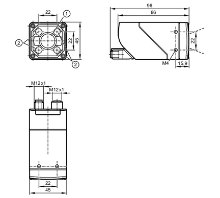 Czytnik kodów 1D/2D O2IRRDKG/E1/IO/EF/TB/T (O2I414) - IFM