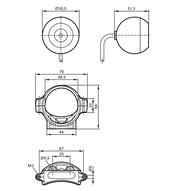 Kamera analogowa do maszyn mobilnych O2MXOOKG/A1/GM/78/M (O2M201) - IFM