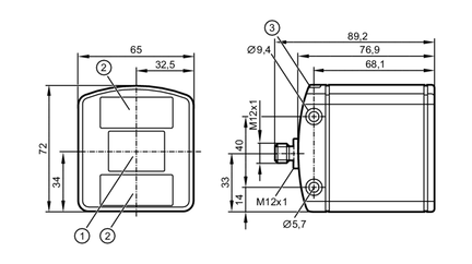 Czujnik 3D O3DIRDKG/E1/GM/w/70 (O3D354) - IFM