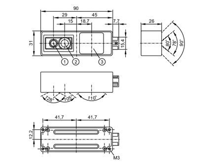 Kamera 3D O3RIOOKG/2D3D/ZN/O/w/105 (O3R225) - IFM