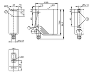 Czujnik typu bramka - odbiornik O4E-DPKG/US100 (O4E200) - IFM