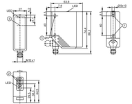 Czujnik typu bramka - odbiornik O4E-FPKG/US100 (O4E500) - IFM